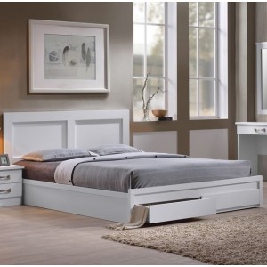 Κρεβάτι διπλό με συρτάρια ZEM3634,1 / 158x207x93 (Στρώμα 150x200) cm